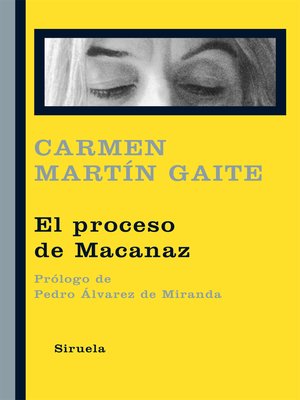 cover image of El proceso de Macanaz